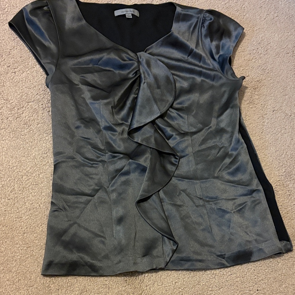 Classiques Entier Satin Charcoal Blouse